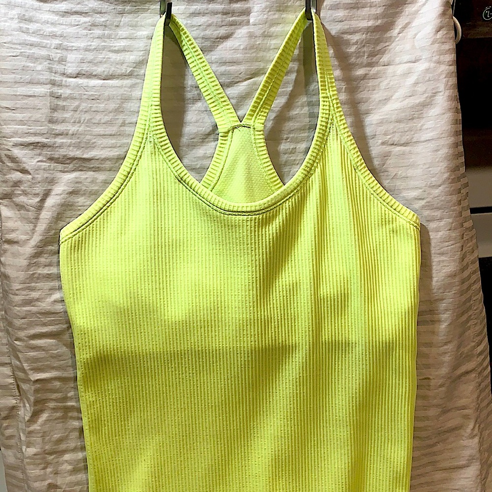Lululemon Ebb to Street tank heathered clear mint